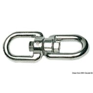 Girella in acciaio inox AISI 316 a doppio occhio