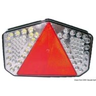 Fanale posteriore a LED con catadiottro triangolare