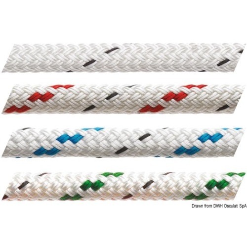 Cima bianca MARLOW Doublebraid con segnalino