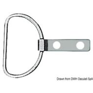 Anello con piastrina in acciaio inox
