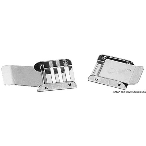 Fibbia regolabile in acciaio inox