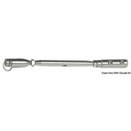 Tenditore con incorporato terminale con brugole inox