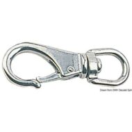 Moschettone in acciaio inox con girella