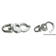 Moschettone in acciaio inox per scotte, drizze, spinnaker