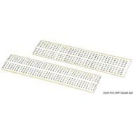 Numeri e lettere autoadesive neri su fondo bianco da 3 mm