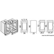 Cornice per interruttori in plastica