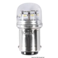 Lampadina LED SMD zoccolo BA15D per faretti con copertura in vetro dei LED