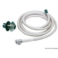 Doccia a pulsante in ottone cromato e plastica