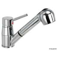 Miscelatore ceramico girevole Diana con doccia estraibile a due getti.