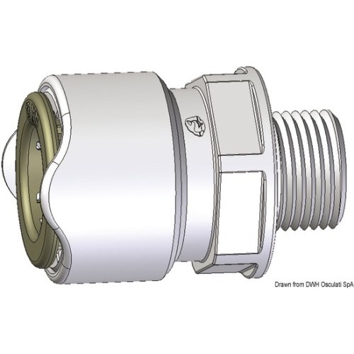 Adattatore WHALE da 1/2" BSP maschio
