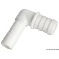 Raccordo cilindrico a gomito per tubo flessibile da 20 mm WHALE