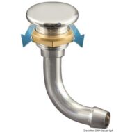 Sfiato carburante in ottone cromato Full Flush
