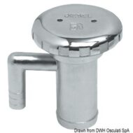 Tappo rifornimento in Acciaio Inox AISI 316 lucidato a specchio, con sfiato incorporato