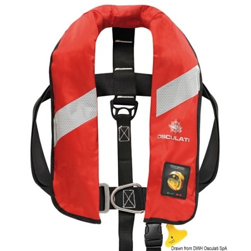 Salvagente autogonfiabile Security 165 N (EN ISO 12402-3) con gonfiaggio idrostatico HAMMAR
