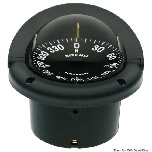 Bussole RITCHIE Helmsman 3'' 3/4 (94 mm) con compensatori e luce