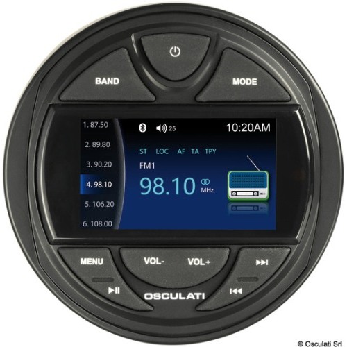 Radio da cruscotto M3-TFT con telecomando e antenna DAB inclusa