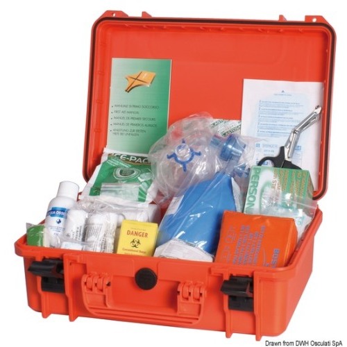 Kit di pronto soccorso tabella D Realizzata in accordo con il D.M. 1/10/2015 in vigore dal 18/01/2016