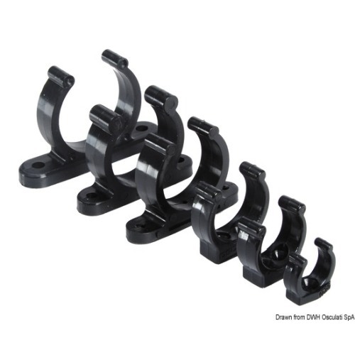 Clip in plastica fermaremi/fermamanici tipo pesante