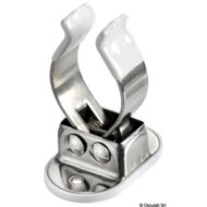 Clip in Acciaio Inox per bloccaggio ganci accosto, canne da pesca, ecc.