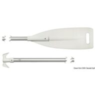 Pagaia con pala in ABS bianco e gancio daccosto in Nylon terminale