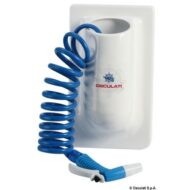 Contenitore verticale con tubo acqua spiralato