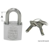 Set 4 lucchetti marini con unica chiave, sistema ABLOY di sicurezza