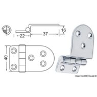 Cerniera a sbalzo 2 mm