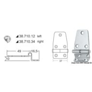 Cerniera a sbalzo 2 mm