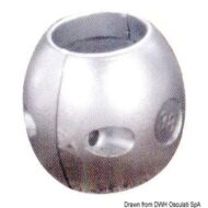 Anodo in zinco barra accoppiamento DPH/DPR