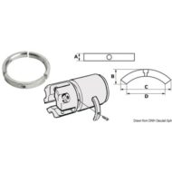Anodo per elica piedi Sail Drive/Folding Prop, serie 3 pezzi