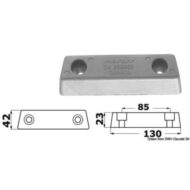 Anodo base piede per Duo Prop