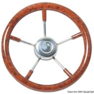 Volante con razze in acciaio inox