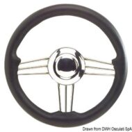 Volante con struttura in Acciaio Inox lucidato a specchio
