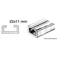 Rotaia in alluminio e scorrevoli nylon