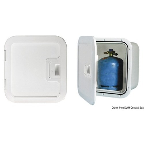 Gavone in plastica per alloggiare bombole con ventilazione frontale