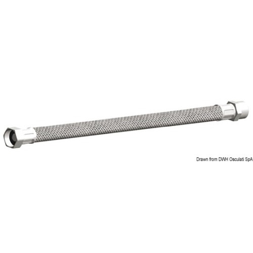 Tubo con treccia Inox per collegamenti scaldabagni