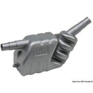 Marmitta di scarico per motori raffreddati ad acqua