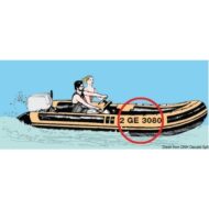 Lettere autoadesive altezza cm 8
