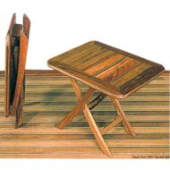 Tavolo pieghevole ARC in Teak regolabile in altezza