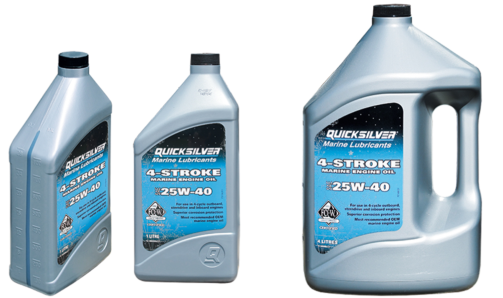 OLIO QUICKSILVER PER MOTORI ENTROBORDO ED ENTROFUORIBORDO 4 TEMPI 25W-40