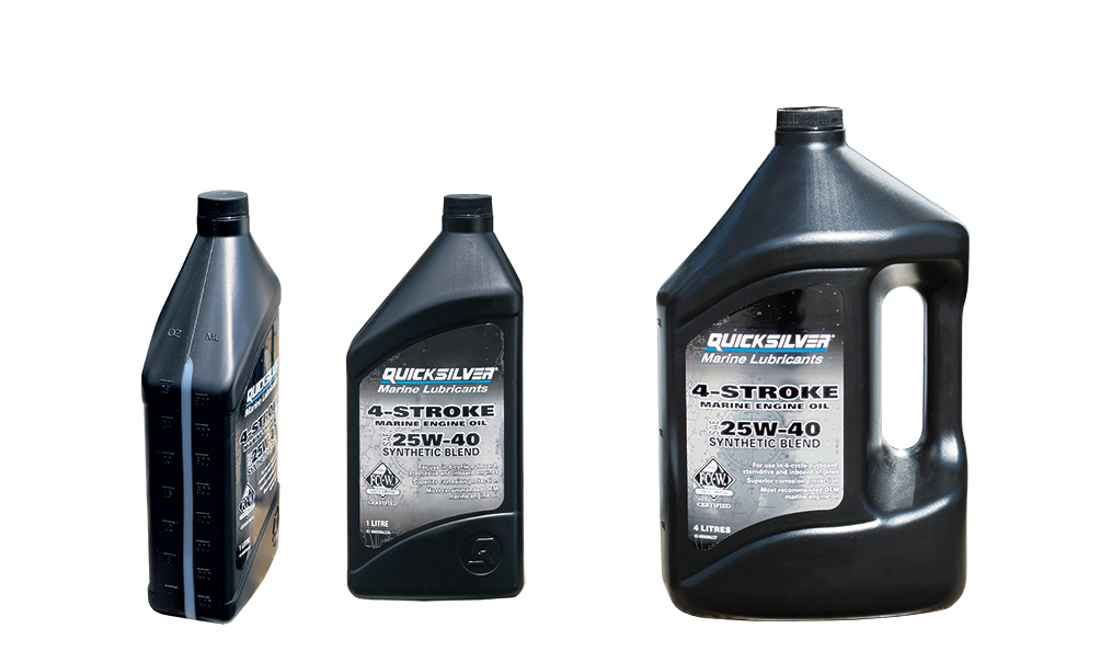 OLIO QUICKSILVER SINTETICO PER FUORIBORDO, ENTROBORDO ED ENTROFUORIBORDO 4 TEMPI